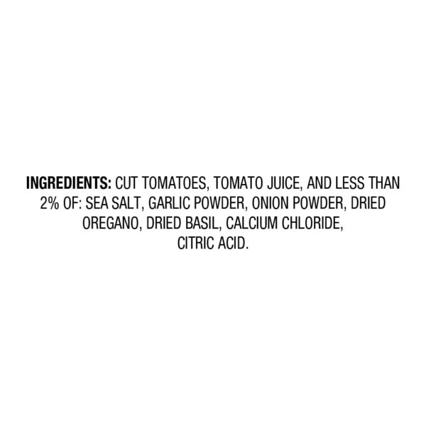Diced Tomatoes with Italian Seasonings Packaging - Image 2