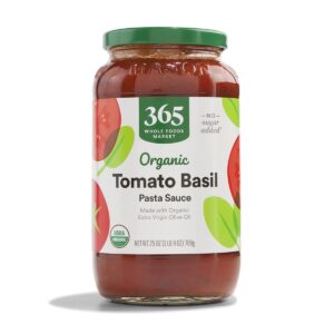 Organic Tomato Basil Pasta Sauce, 25 Ounce