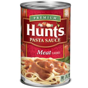 Hunt's Meat Pasta Sauce, 24 oz (Pack of 6) Gourmet Food
