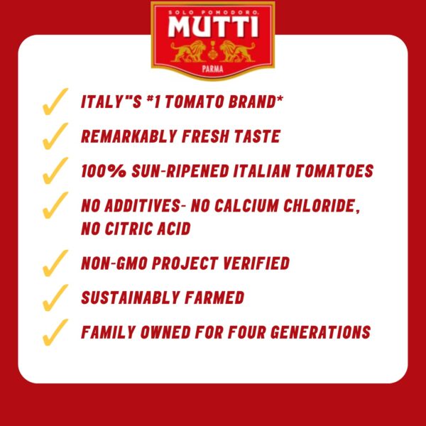 Mutti Tomato Puree Brand of Tomatoes - Image 5
