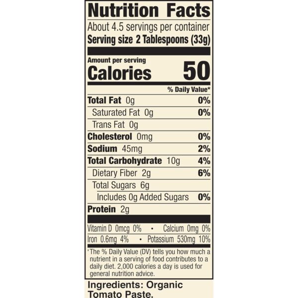 Organic Tomato Paste in Resealable Pouch, 5.5 oz. - Image 2