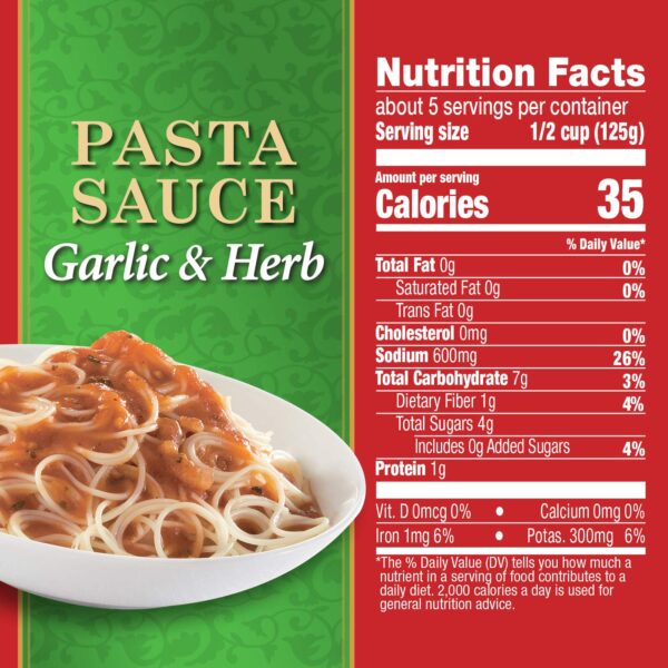 Hunt's Garlic & Herb Pasta Sauce, 24 oz (Pack of 6) - Image 2