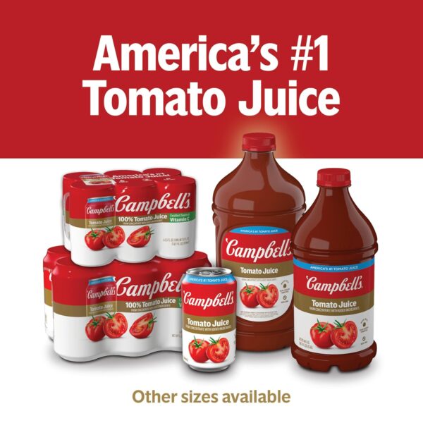 Campbell’s 100% Tomato Juice, 64 (Pack of 3) - Image 2