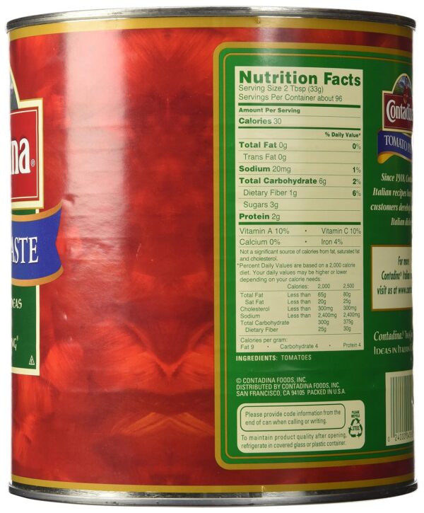 Contadine Tomato Paste, 111-Ounce - Image 2