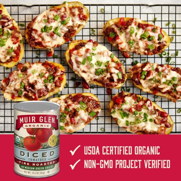 Glen Organic Canned Tomatoes with Medium Green Chilies - Image 3