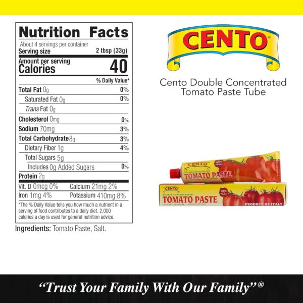 Cento Tomato Paste Tube Packaged Tomato Soups - Image 2