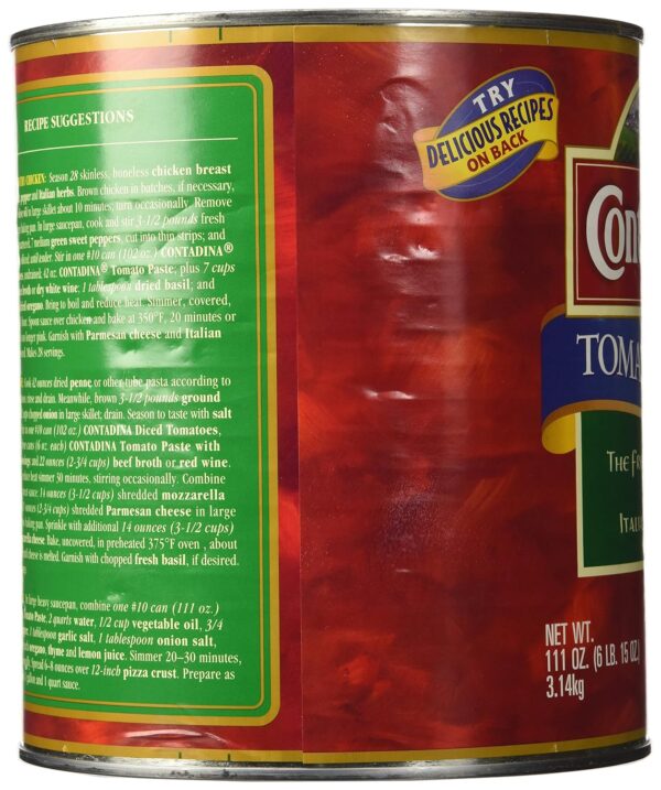 Contadine Tomato Paste, 111-Ounce - Image 4