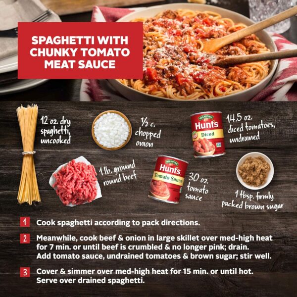 Hunt's Tomato Sauce 6 Pack Grocery Food - Image 4