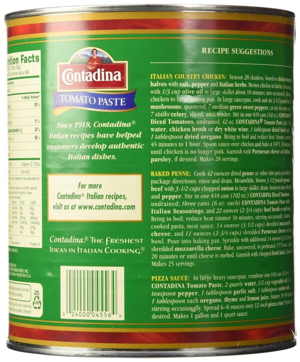 Contadine Tomato Paste, 111-Ounce - Image 3